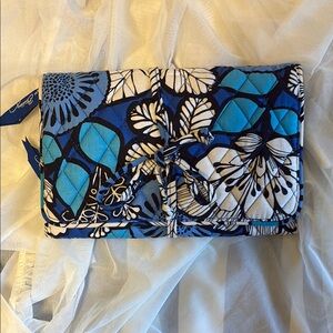 Vera Bradley Blue and White Travel Jewelry Bag
